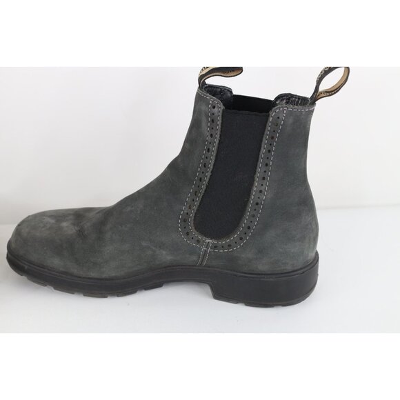 Vtg Blundstone EU 6.5 US Mens 7.5 Womens 9.5 Suede Leather Chelsea Boots Gray main image 8